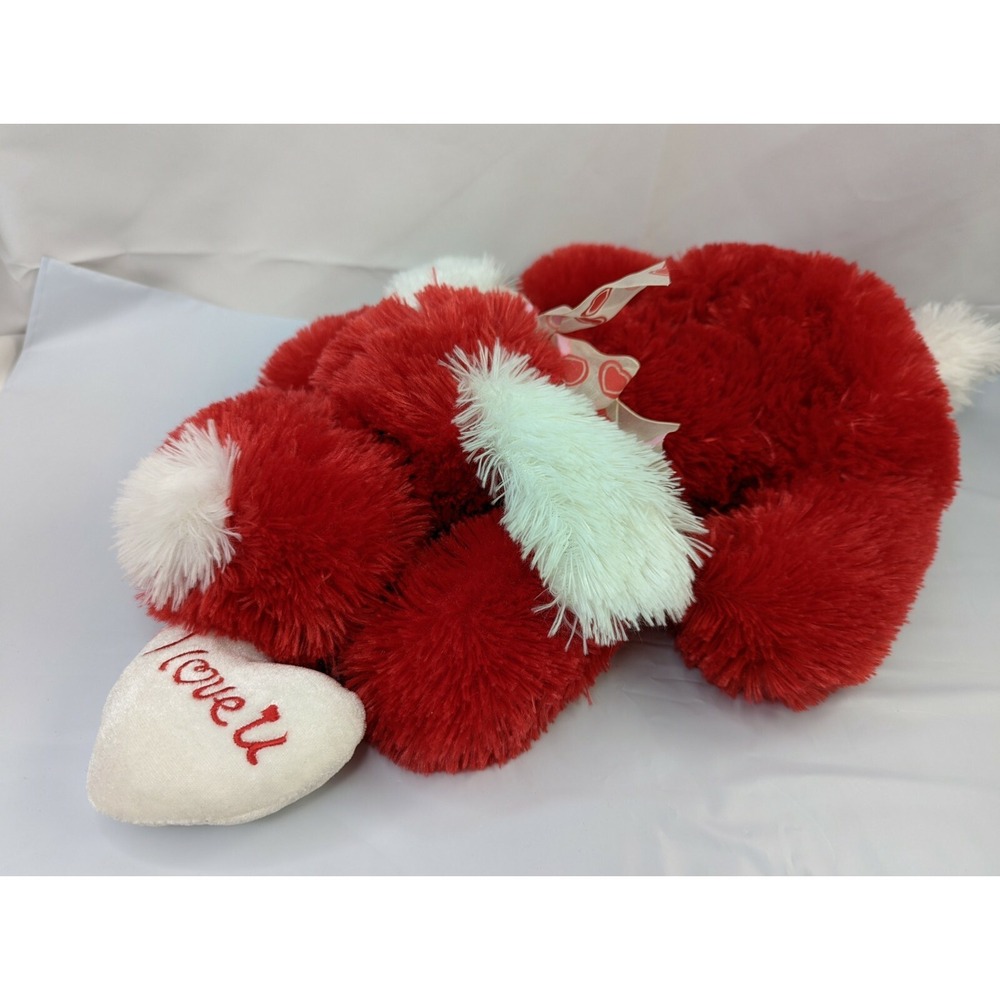 Goffa Red Dog‎ Plush Love U Heart 15 Inch Stuffed Animal Toy